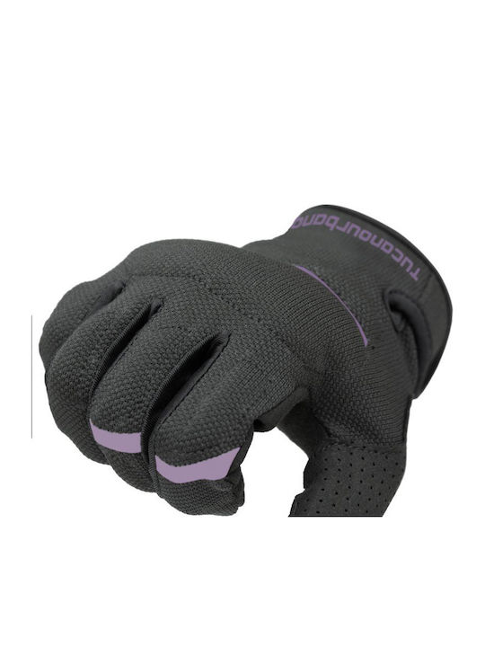 Tucano Urbano Miky Evo Sommerzeit Damen Reithandschuhe Schwarz/Lila
