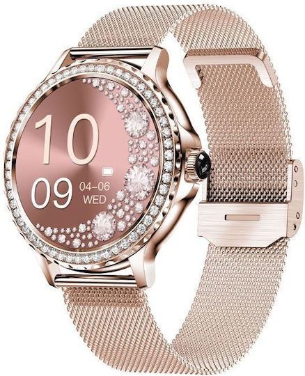 Veltori VT320-1 Smartwatch mit Herzfrequenzsensoren Rose Gold