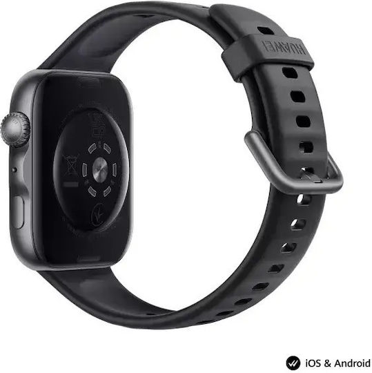 Huawei Watch Fit 5 Aluminum 42mm Waterproof with Heart Rate Monitor Black