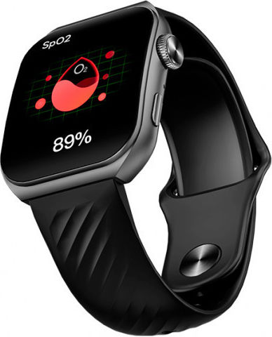 QCY GS S5 Aluminium 50mm Smartwatch with Heart Rate Monitor (Frost Gray)