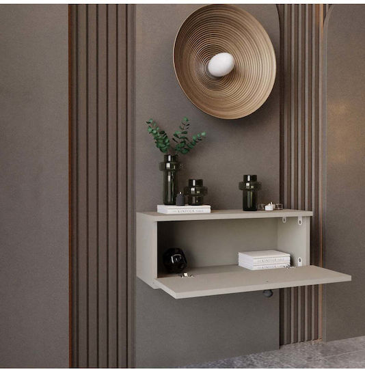 Wooden Console Beige L69xW24xH26cm