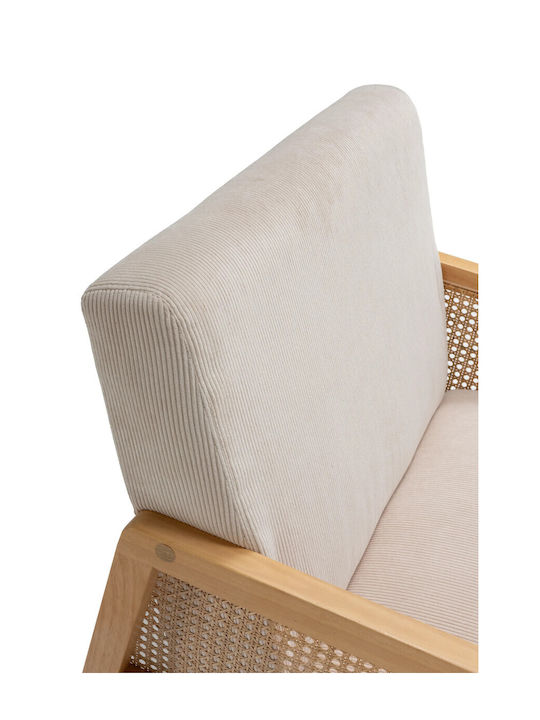 Debra Πολυθρόνα Beige 76.5x68x78cm