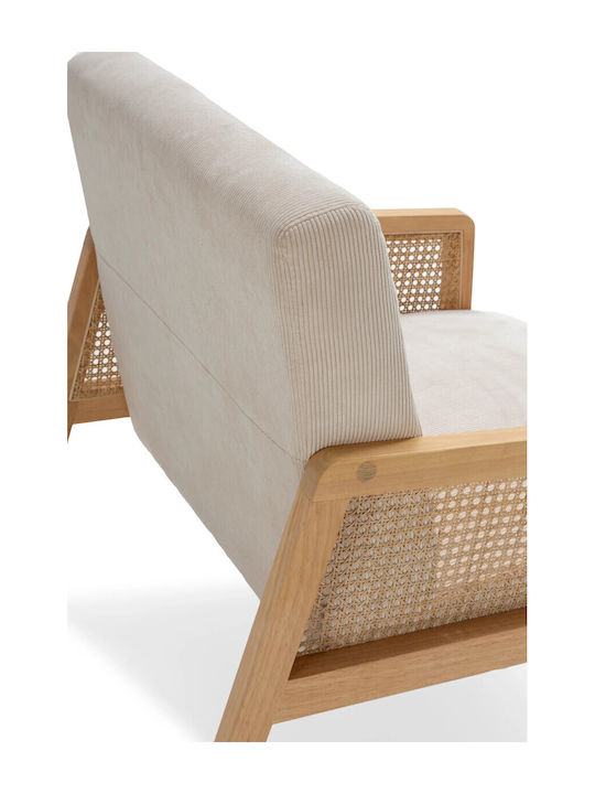 Debra Πολυθρόνα Beige 76.5x68x78cm