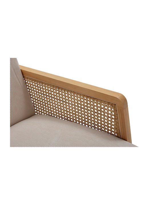 Debra Πολυθρόνα Beige 76.5x68x78cm