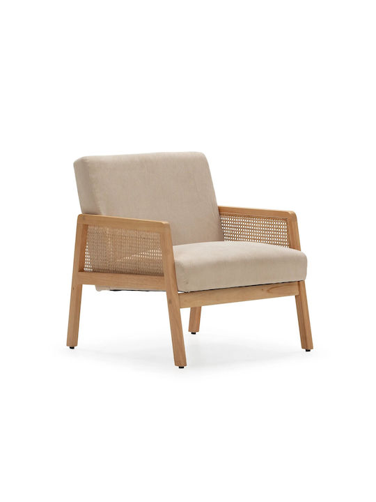 Debra Πολυθρόνα Beige 76.5x68x78cm