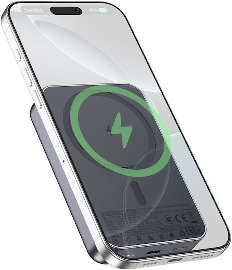 Hoco J160A Power Bank MagSafe 10000mAh 20W Cu Port USB-C Încărcare Rapidă Gri