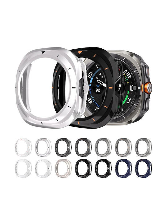 Samsung Galaxy Watch Ultra Ultra 2025 Xdfind Scale Frame Pc Hollow Watch Cover Transparent + White Xdfind