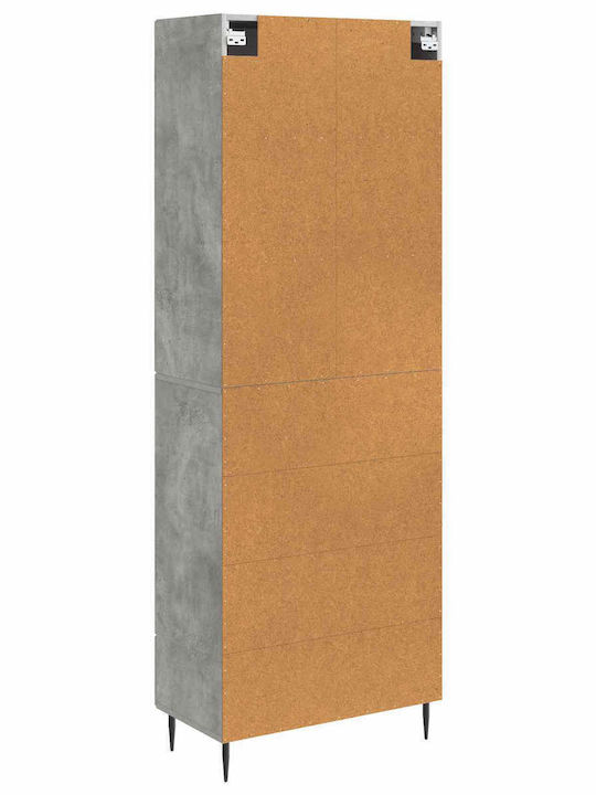 vidaXL Coloană Duș Fără Baterie 66cm Gri