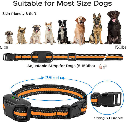 Elektrisches Trainingshalsband für Hunde mit Reichweite 1000m
