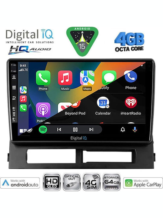 Digital IQ Car Audio System for Toyota Prius 2003-2009 with Clima (Bluetooth/USB/WiFi/GPS/Apple CarPlay/Android Auto) with 9" Touch Screen