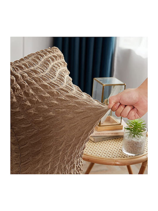 Rebeka Home Elastische Abdeckungen Für Stuhl Braun 6Stücke