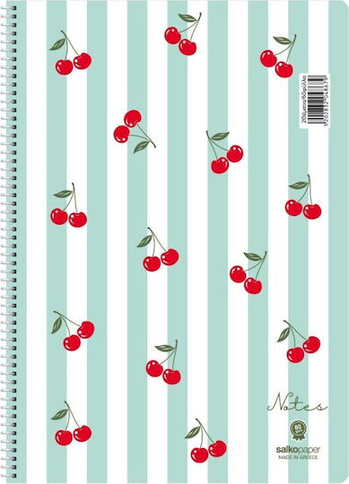 Salko Paper Spiral Ruled Notebook A4 90 Paper Sheets 3 Subjects