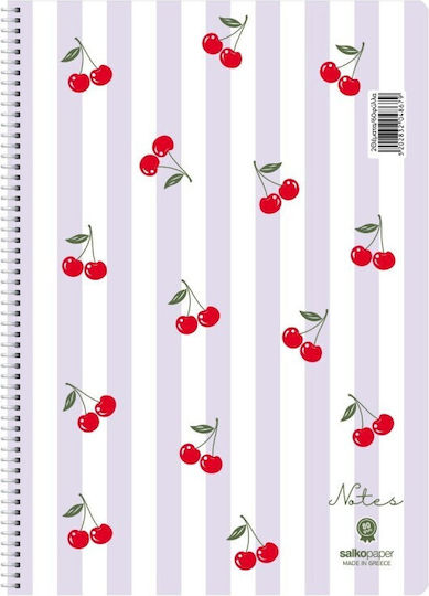 Salko Paper Spiral Ruled Notebook A4 90 Paper Sheets 3 Subjects