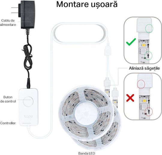 TP-LINK Smart Bandă LED Wi-Fi 5m