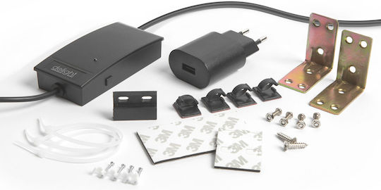 Deschizător Smart Wifi Pentru Garaj Control Telefon Senzor Deschidere Usb Alexa Google Negru