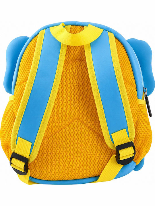 Giggles & Co. 3D Elephant Kindergarten Backpack Grey with Water Bottle Holder