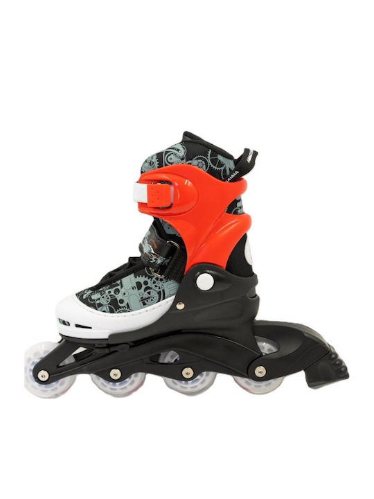 3K Medical Line S.A. Inline Αυξομειούμενα Rollers Κόκκινα Παιδικά