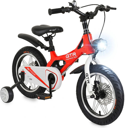 Byox Велосипед 14" Детски Велосипед BMX с Дискови Спирачки Червен