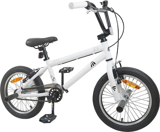 vidaXL Bicicletă Copii BMX Albă 20"