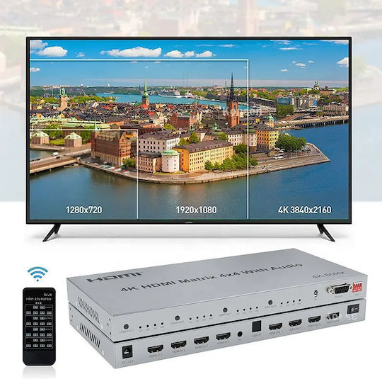 Atc Hdmi Matrix 4 In 4 Out 60hz 02.001.0132