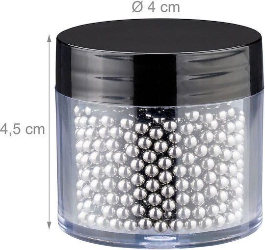 Set Mărgele De Curățare 1000 Bucăți Negru Argintiu Transparent 4x4.5x4.5 Cm