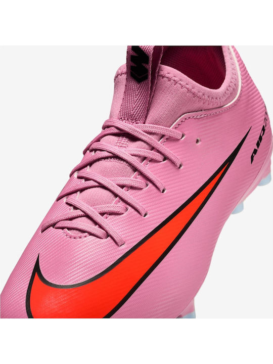 Mercurial Vapor FG/MG Kids Soccer Cleats And Shoes Molded Pink