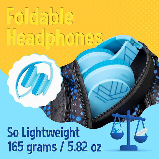 PowerLocus P2 Kids Căști Audio Wireless Bluetooth Over Ear Albastru Deschis