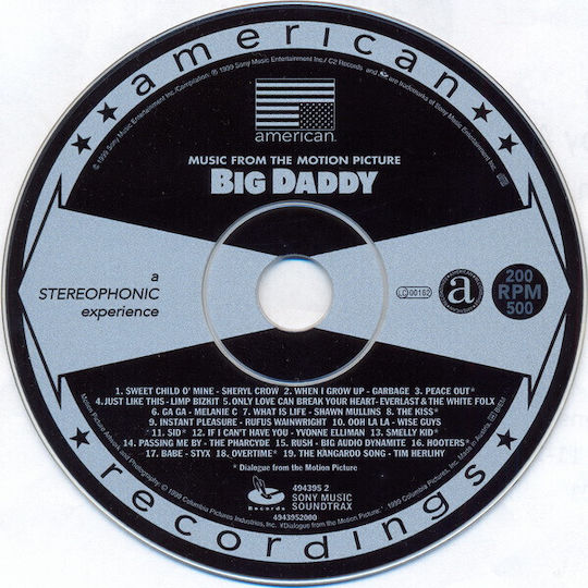 - Big Daddy - Music From The Motion Picture CD Μουσικής