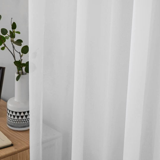 Miulee Set Curtains with White Tunnel 140x260cm