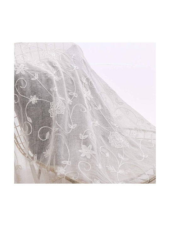 Miulee Κουρτίνα Παραθύρου με Τρουκς Gray 140x175εκ.