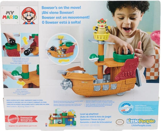 Flying Ship – My Super Mario Little People Playset Bowser’s Airship Fisher-price