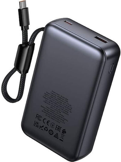 Hoco Q54 Shine Power Bank 20000mAh 45W with USB-A Port and USB-C Power Delivery / Quick Charge 3.0 Black