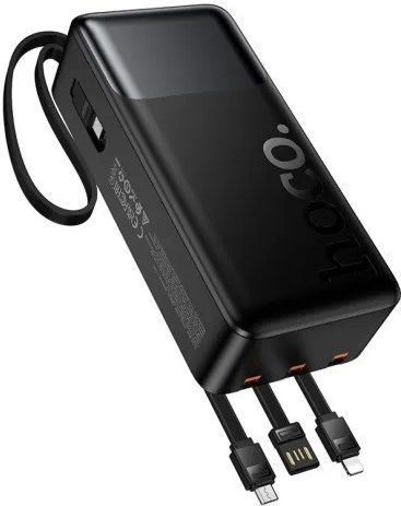 Hoco J156B Founder Power Bank 30000mAh 22.5W with USB-A Output Port and USB-C Output Port Power Delivery Quick Charge Black