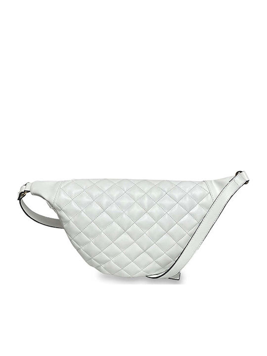 Γυναικεία Τσάντα Μέσης Quilted Λευκό