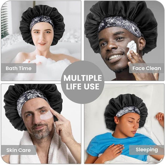Saten Schlafmütze Elastisches Gummi & Muster