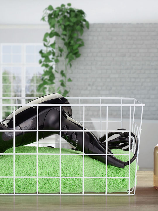 Relaxdays White Storage Basket 28x20x15.5cm 3 Pieces