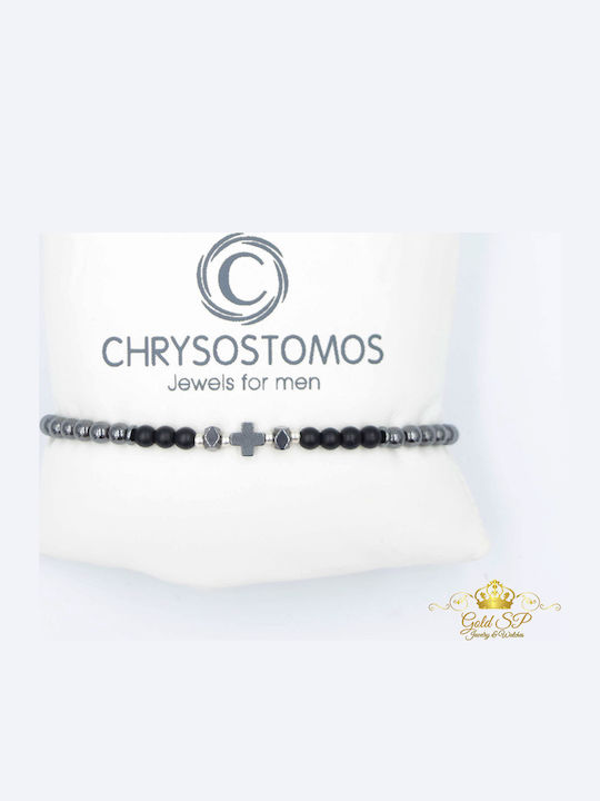 Chrysostomos Ανδρικό Βραχιόλι με Κορδόνι