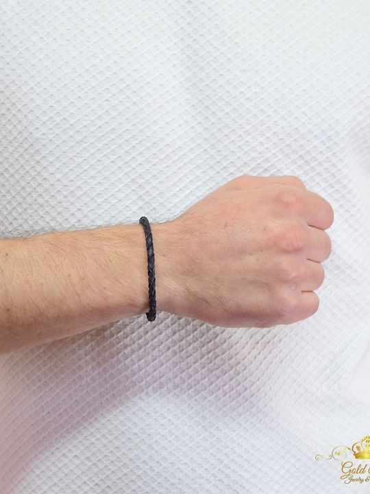 Chrysostomos Men's Leather Bracelet