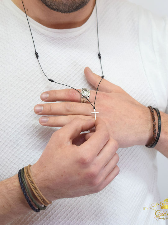 Chrysostomos Men's Leather Bracelet