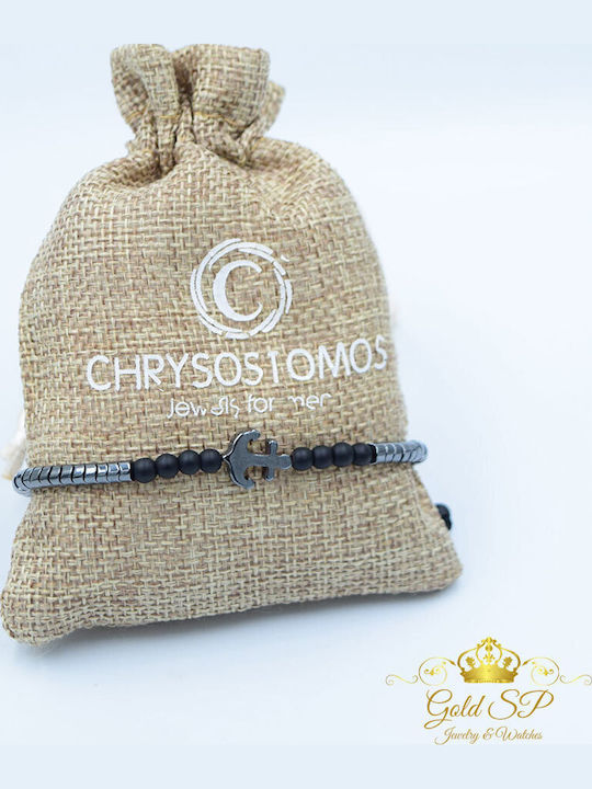 Chrysostomos Men's Macrame Bracelet