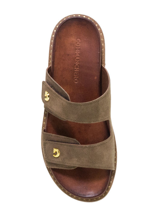 Δερμάτινα Γυναικεία Σανδάλια Light Brown