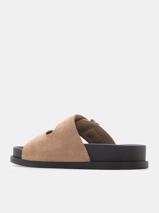 Flache Sandalen Für Damen Flatforms Beigen