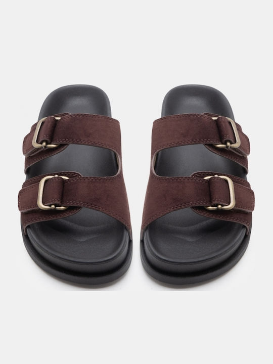 Дамски Сандали Flatforms Кафяви