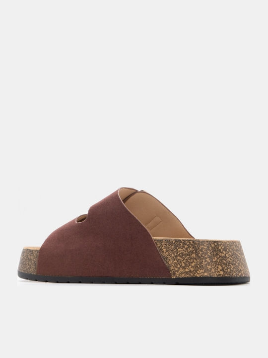 Women's Flat Sandals Flatforms Brown