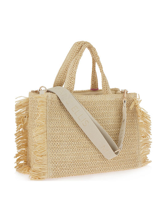 Straw Women's Handbag Beige