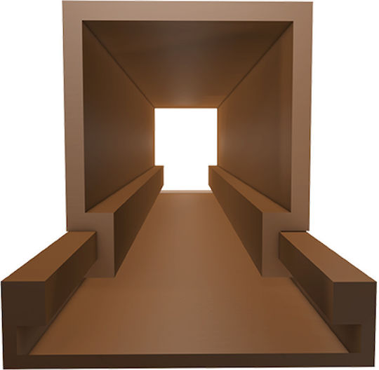 1431.22 1431.22 20xh13mm Self-Adhesive Channel Walnut Pack of 92 Pieces