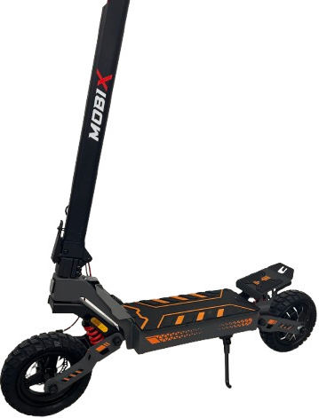 Mobix F1 Electric Scooter with 25km/h Max Speed and 45km Range in Black Colour