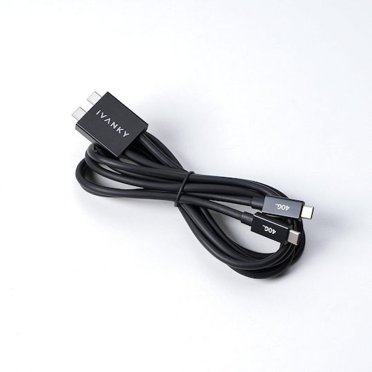 Doppeltes USB Typ-C Kabel Thunderbolt 4 Fusiondock Max 1 1,2 m Ivanky