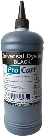 Universal Dye Black Ink 1 Liter Hp Canon Epson Brother