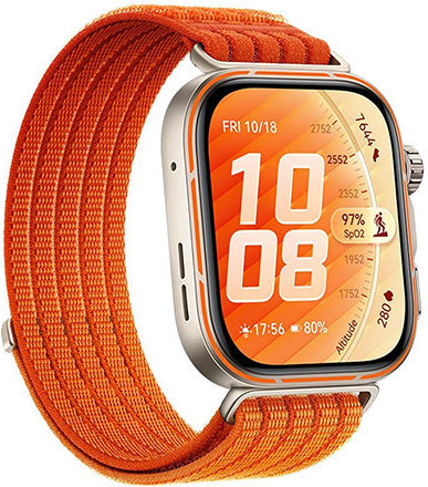 Huawei Watch Fit 5 Pro Titanium 44mm Waterproof with Heart Rate Monitor (Orange)